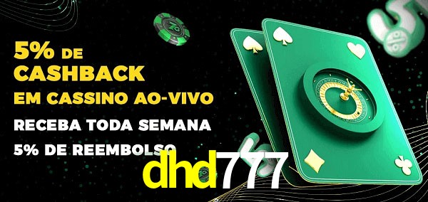Promoções do cassino ao Vivo dhd777
